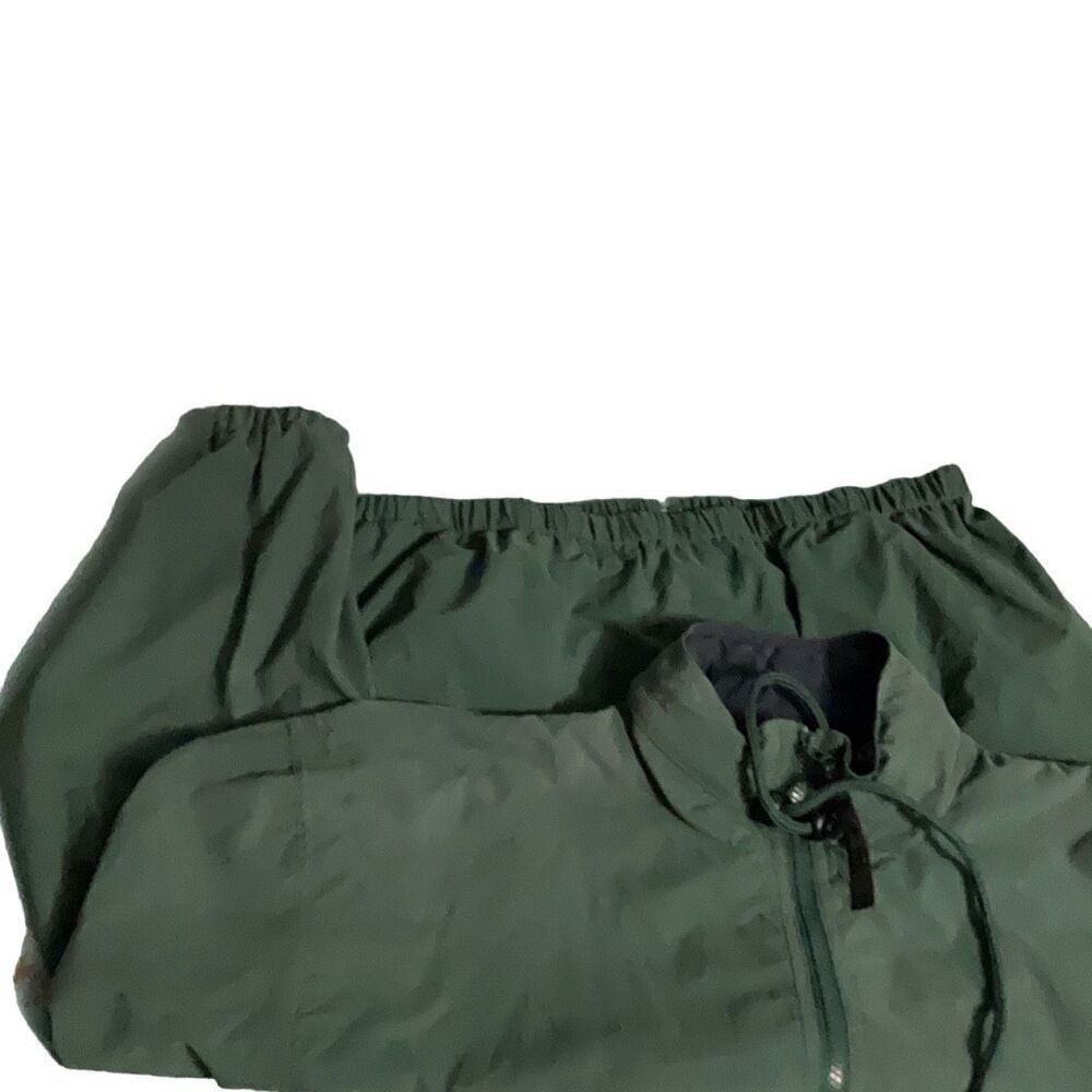 Greg Norman VTG Hooded Lightweight Zip Up Mock Neck Green Shark Jacket Sz Small - Picture 9 of 10